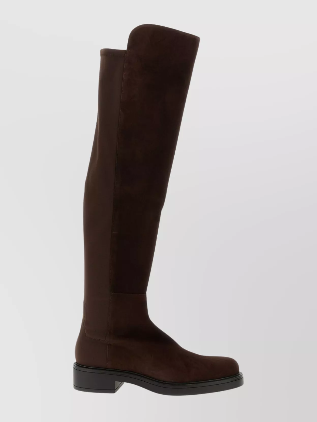 Stuart Weitzman Over-The-Knee Block Heel Round Toe Boots