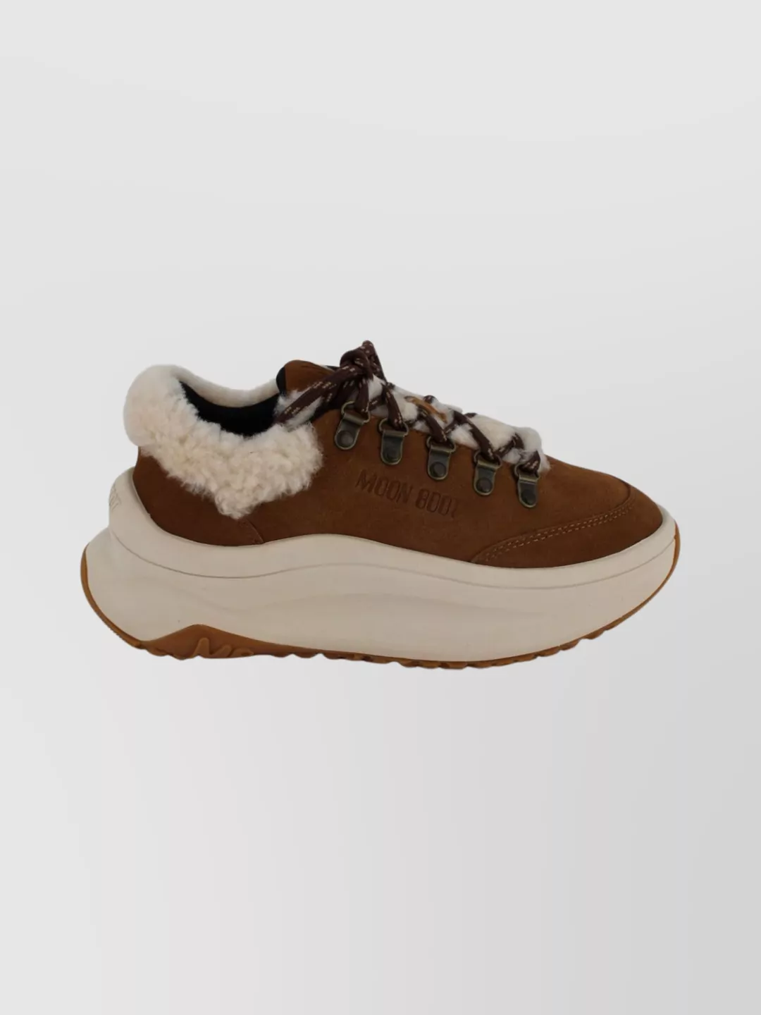 Moon Boot Lace-Up Hiking Sneakers Thick Sole