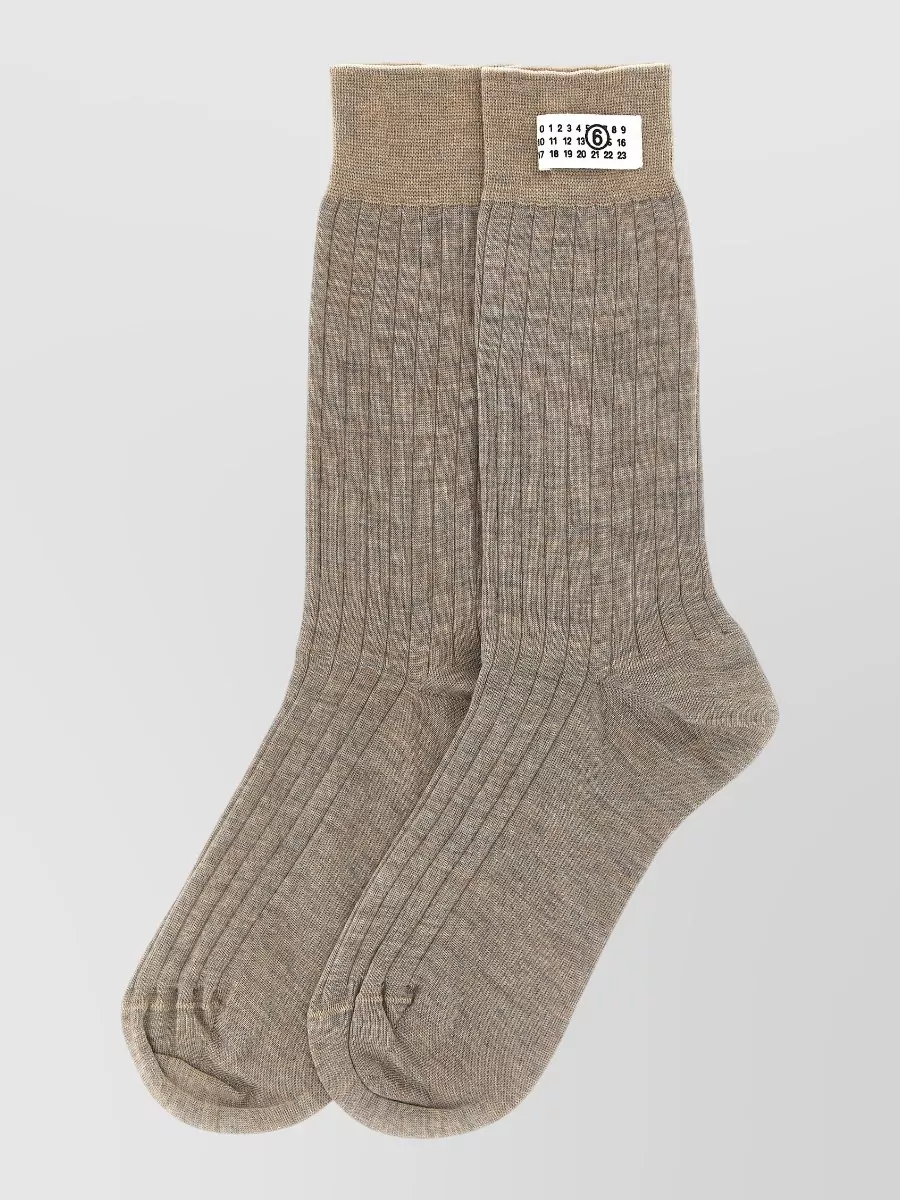 Mm6 Maison Margiela Wool Ribbed Socks