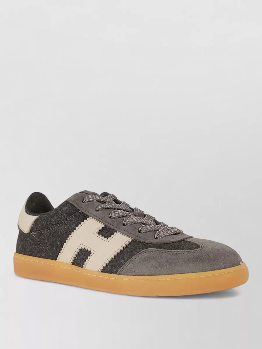 Hogan leather lace-up sneakers