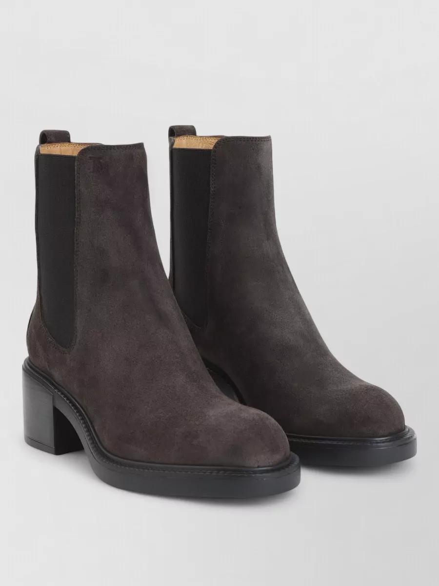Tod's suede leather ankle boots