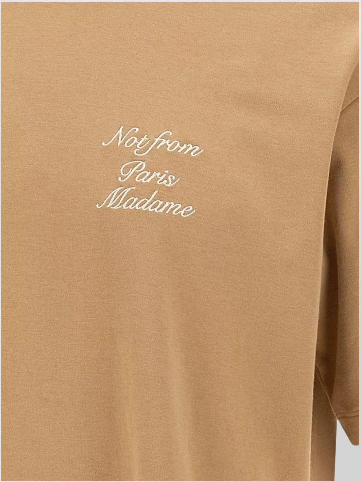 Drôle De Monsieur Calligraphy Slogan Cotton T-Shirt
