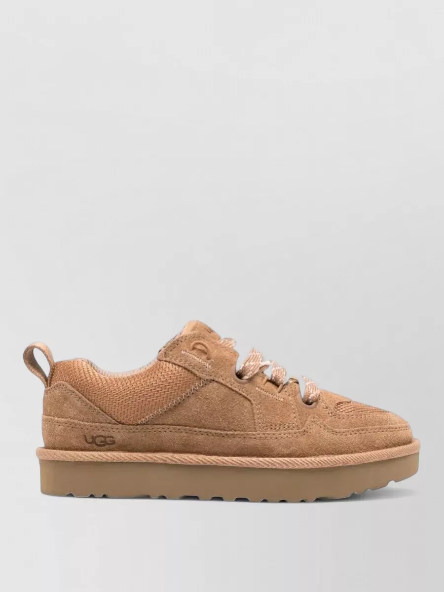 Ugg Suede Leather Lace-Up Sneakers