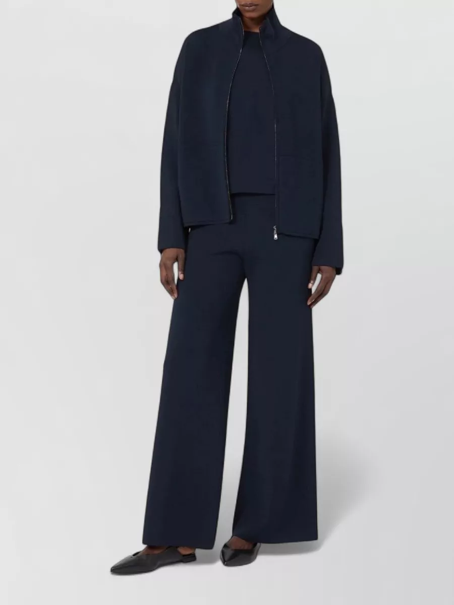 Max Mara High Collar Zip Cardigan Relaxed Fit