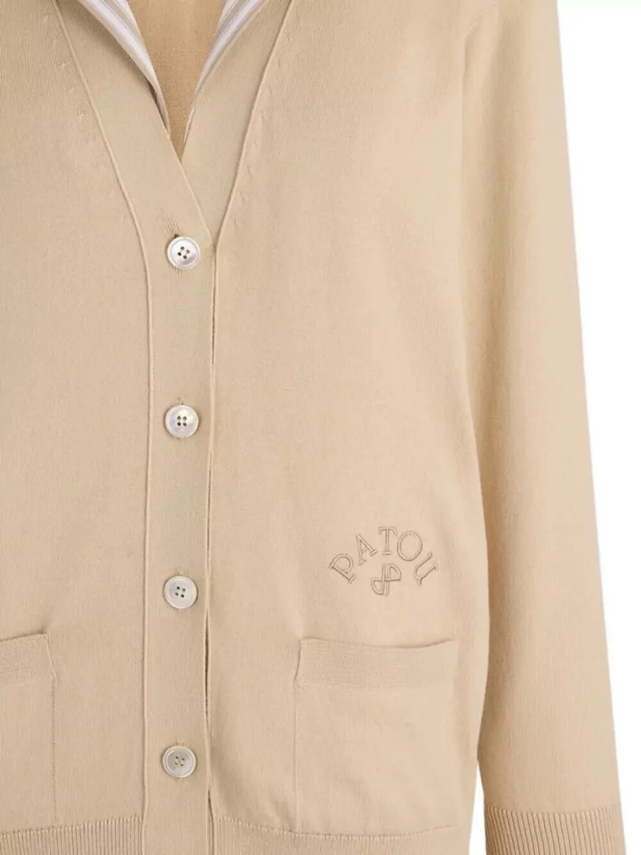 Patou Cotton Collar Cardigan