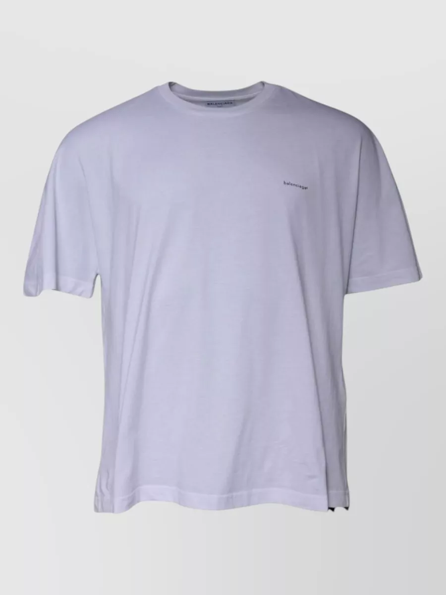 Balenciaga cotton logo crew neck short-sleeve t-shirt
