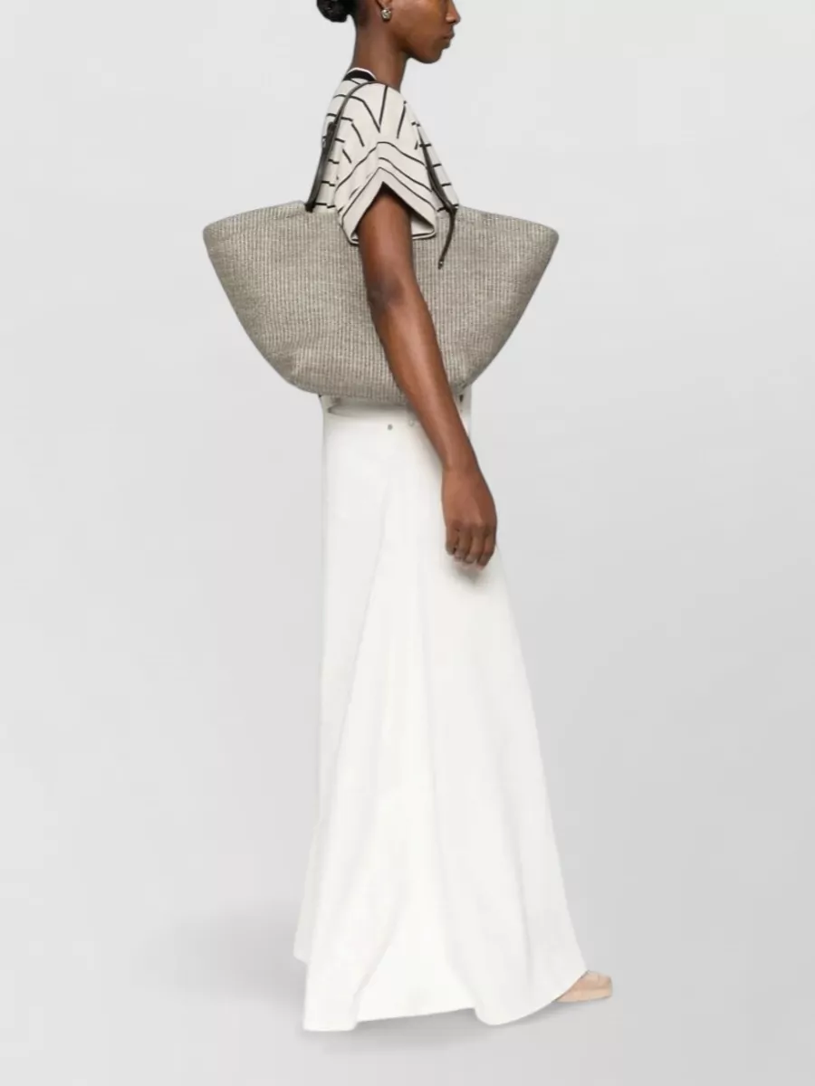 Brunello Cucinelli Globe Cotton Shoulder Bag