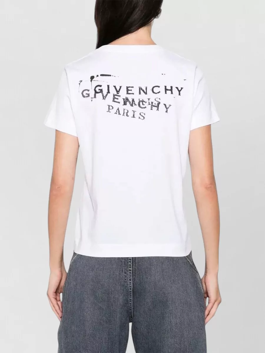 Givenchy Cotton Crewneck T Shirt Short Sleeves