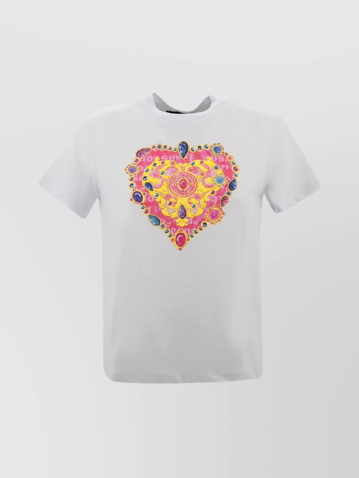 Shop Versace Jeans Couture Heart Graphic Cotton T-shirt