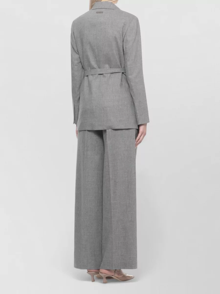 Peserico Longline Blazer Belted Waist