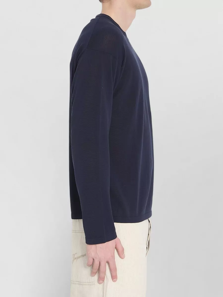Roberto Collina Ribbed-Trim Cotton Crewneck Jumper