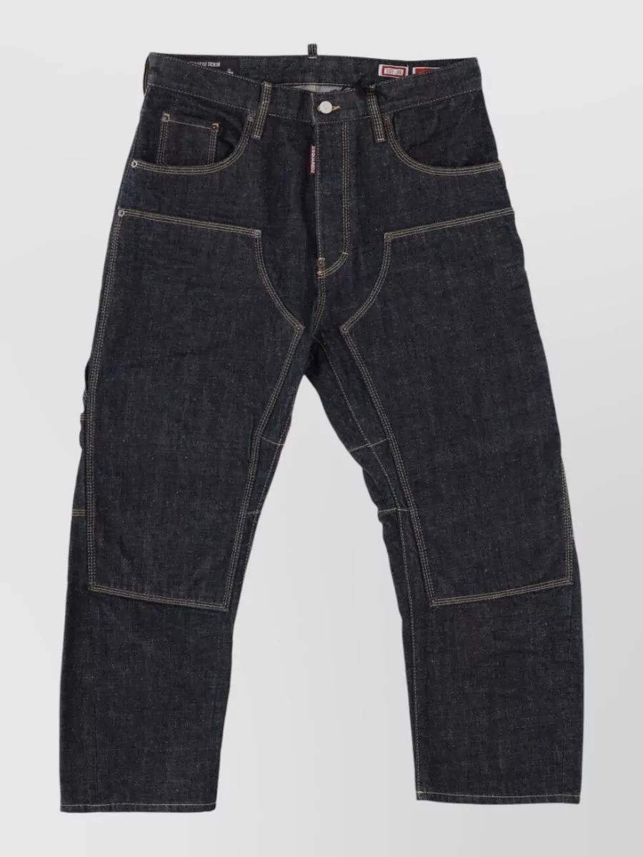 Dsquared2 denim regular-fit straight-leg jeans
