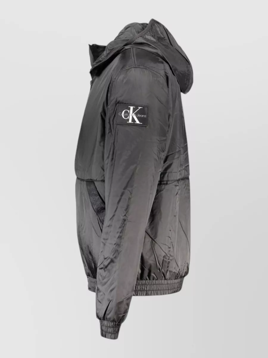 Calvin Klein Hooded Packable Rain Jacket