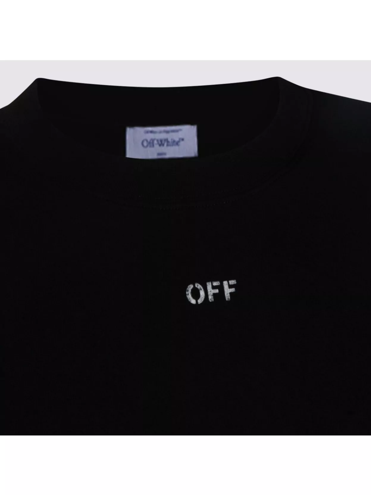 Off-White Graphic Print Crew Neck Short Sleeve Top