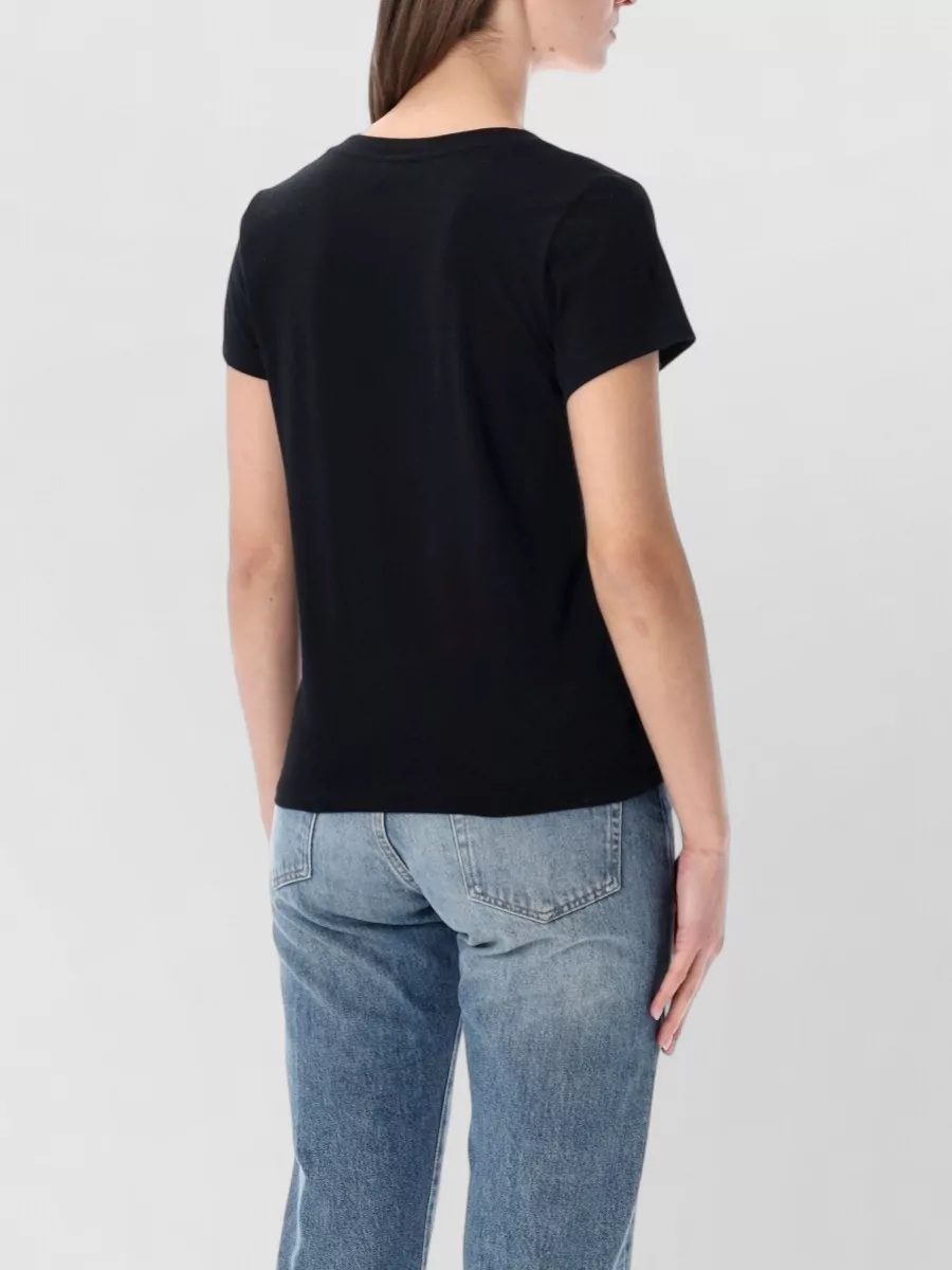 Polo Ralph Lauren Knit Top Short Sleeves V Neck Style