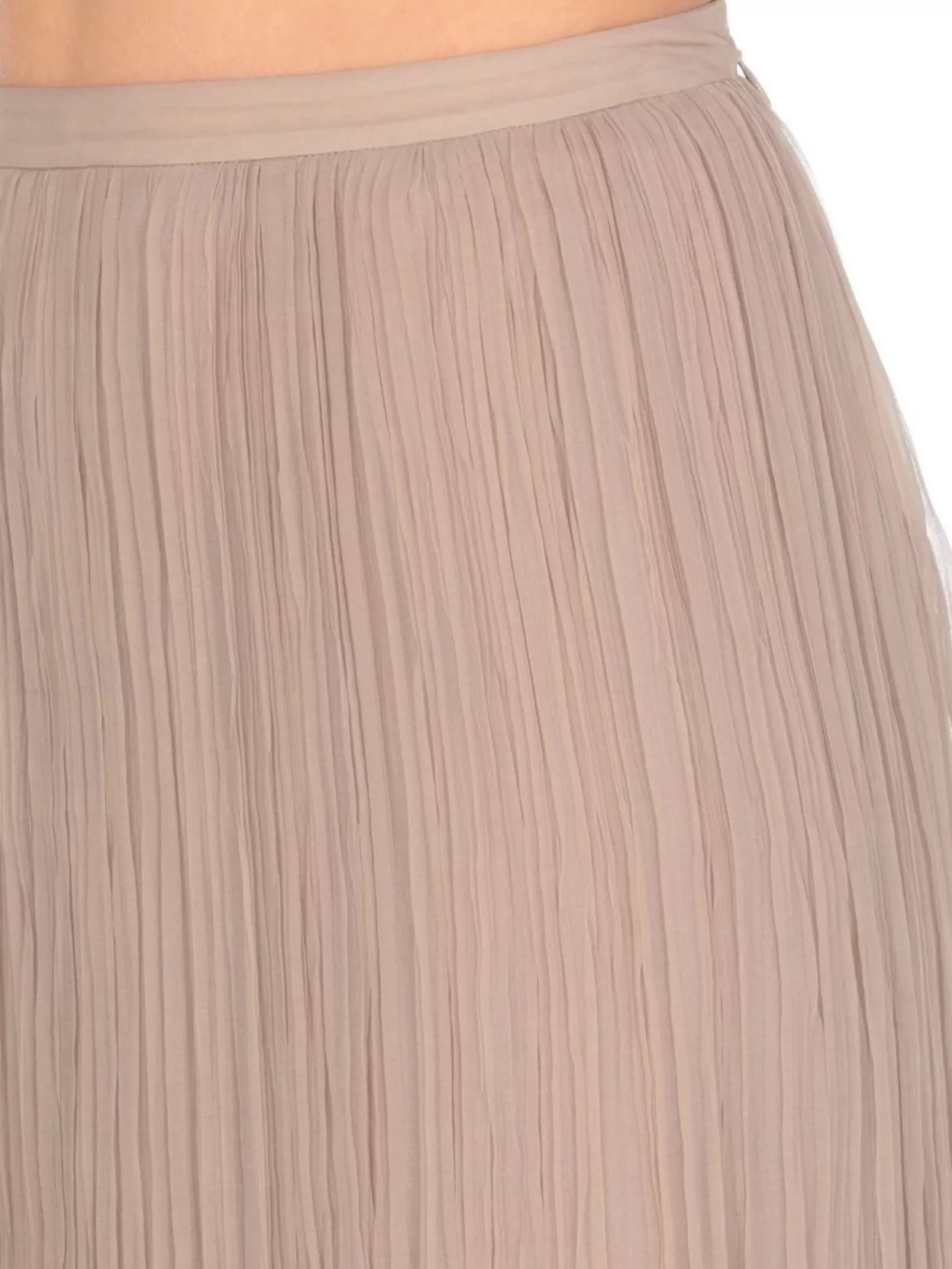 Alberta Ferretti Pleated Floral Embroidered Silk Skirt
