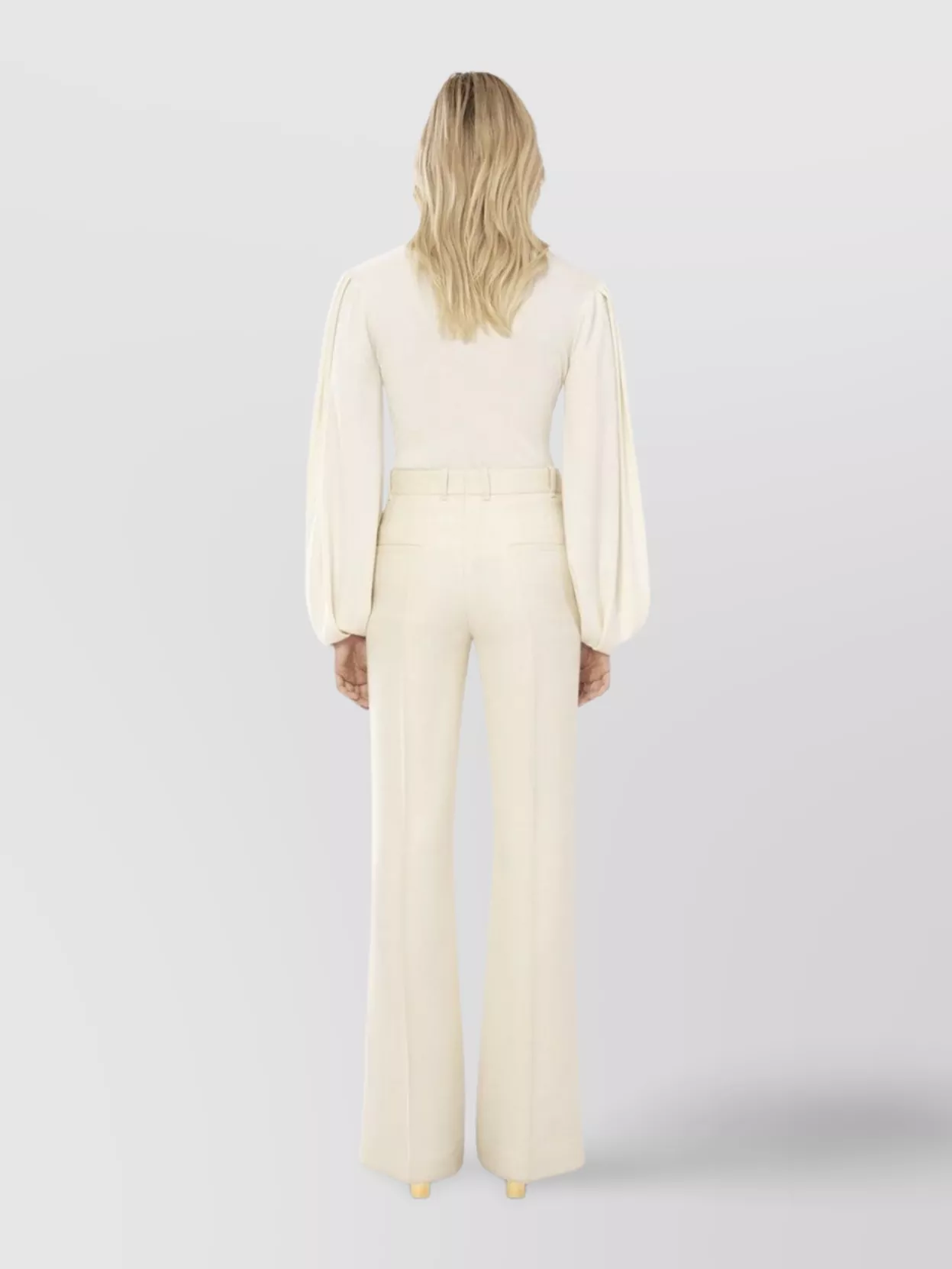 Chloé Textured Ribbed Knit Top With Slit Sleeves