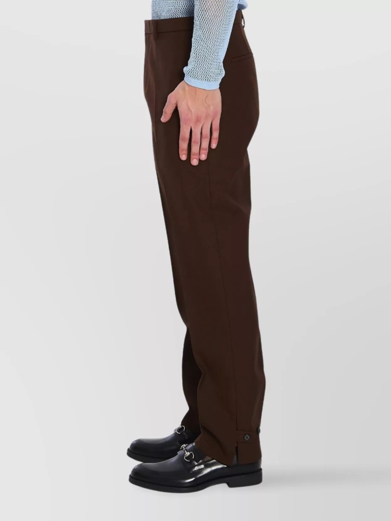 Gucci Trousers Wool Twill Side Vents