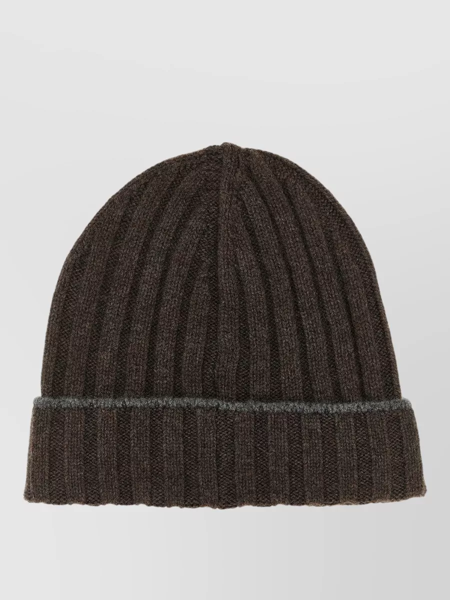 Brunello Cucinelli cashmere ribbed beanie