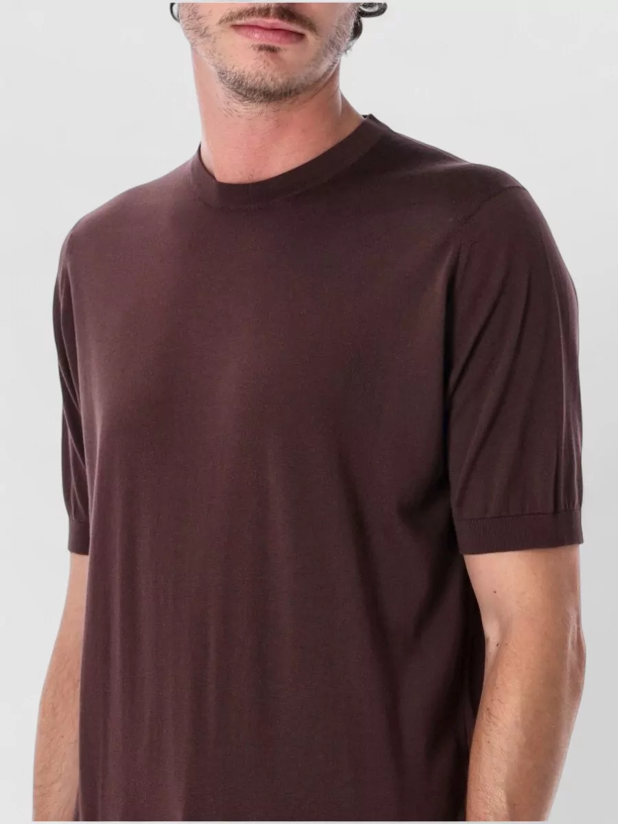 John Smedley Cotton Crew-Neck Short-Sleeve Jumper