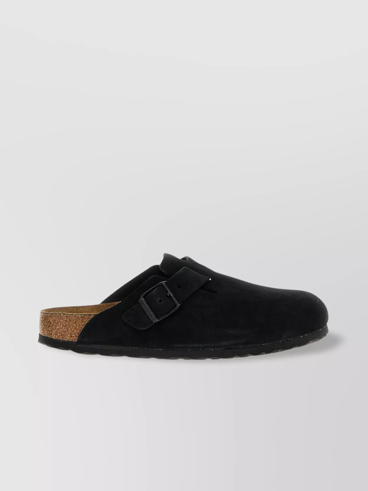 Birkenstock Slip-On Sandals With Cork Sole And Suede Upper