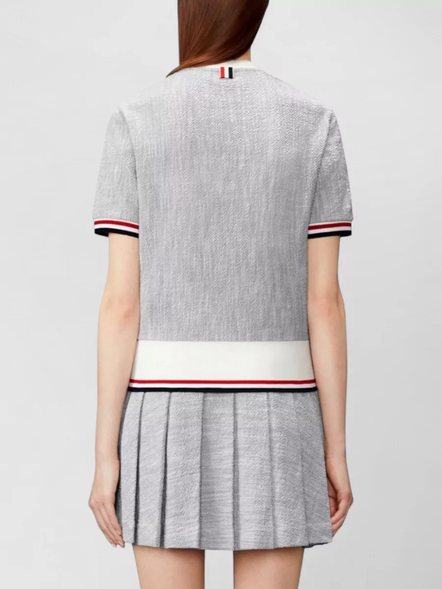 Thom Browne Ribbed Knit Short-Sleeve T-Shirt