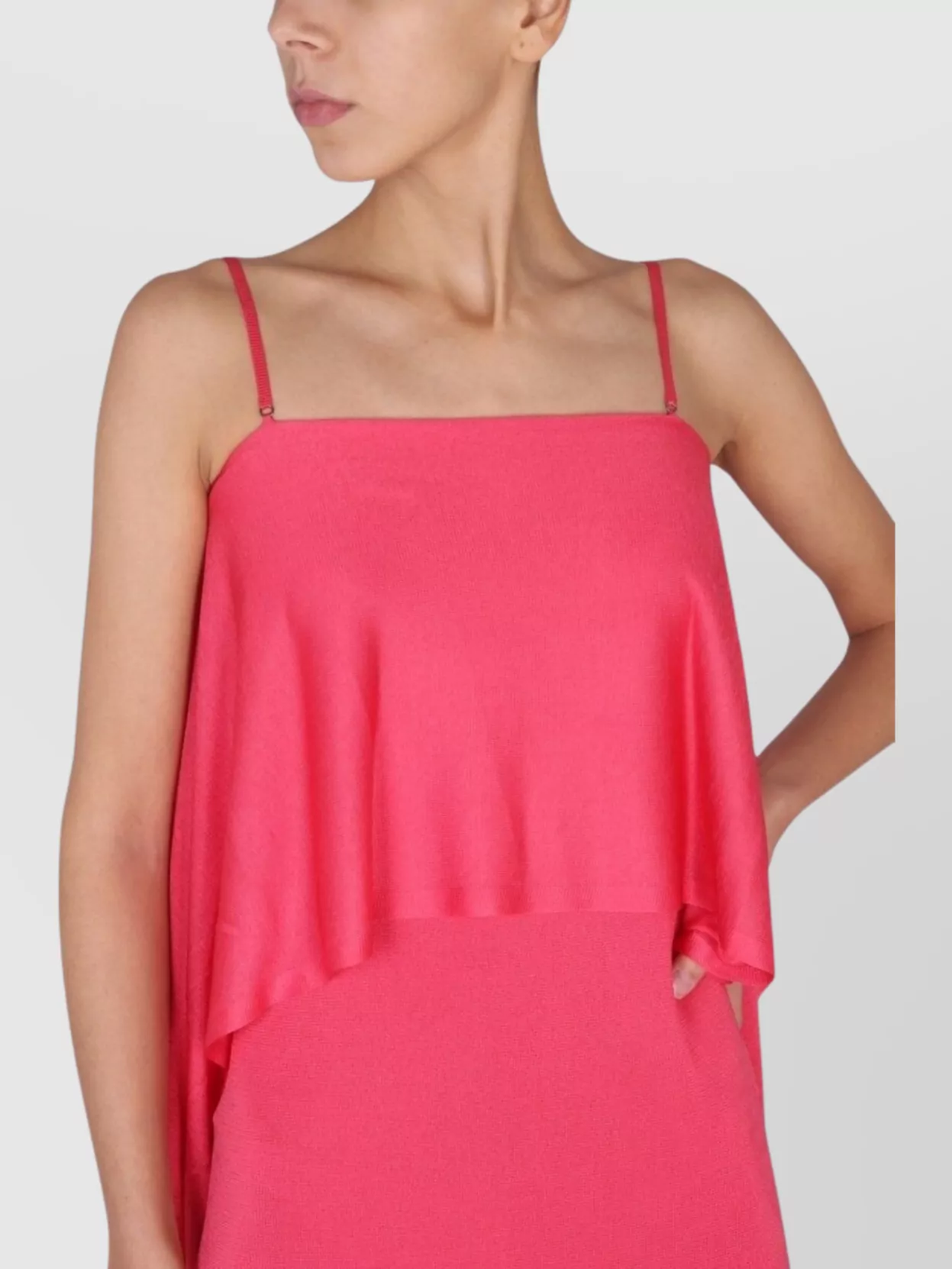 Tom Ford Ruffled Layered Maxi Dress Slit