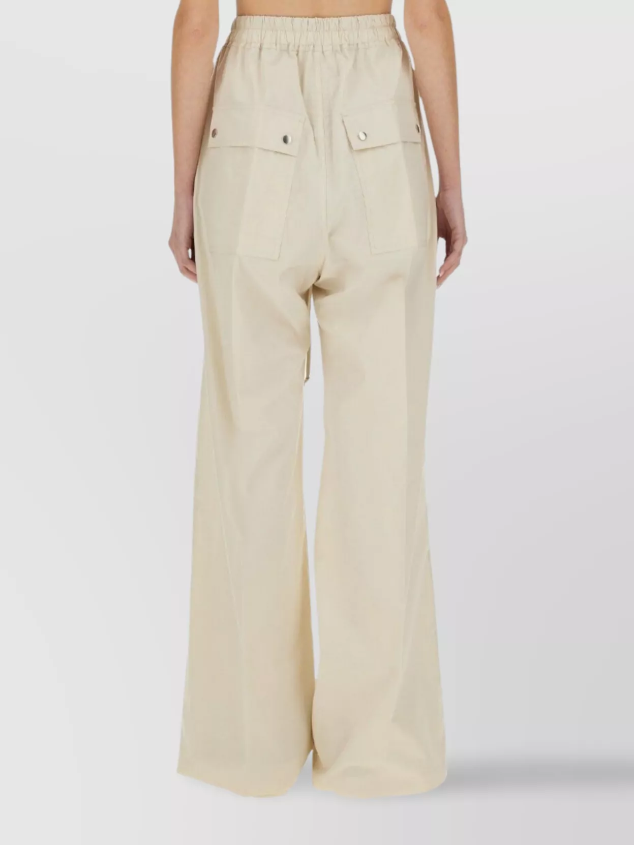 Rick Owens Trousers Wide Leg Elastic Waistband