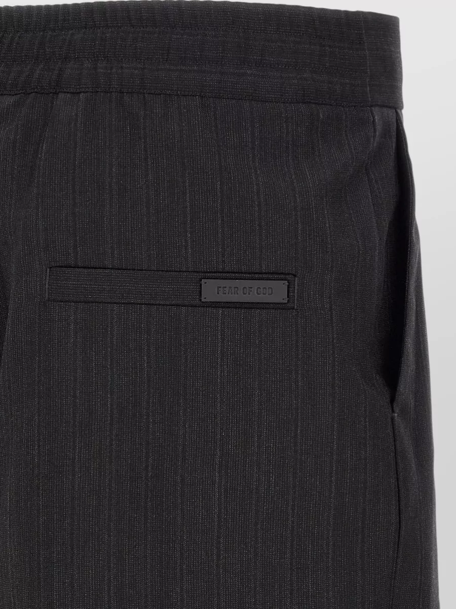 Fear Of God Virgin Wool Pinstripe Pleated Bermuda Shorts
