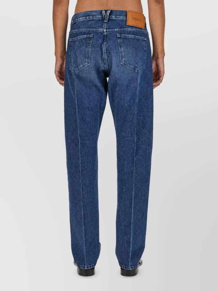 Versace Denim Regular-Fit Straight-Leg Jeans