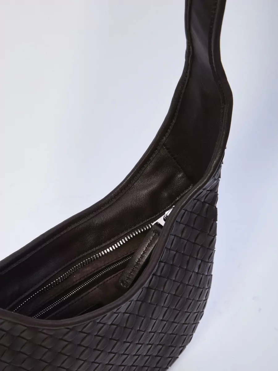 Bottega Veneta Leather Intrecciato Crossbody Bag