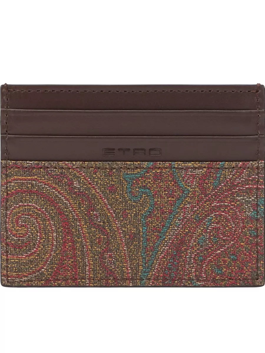 Etro Paisley-Print Card Holder
