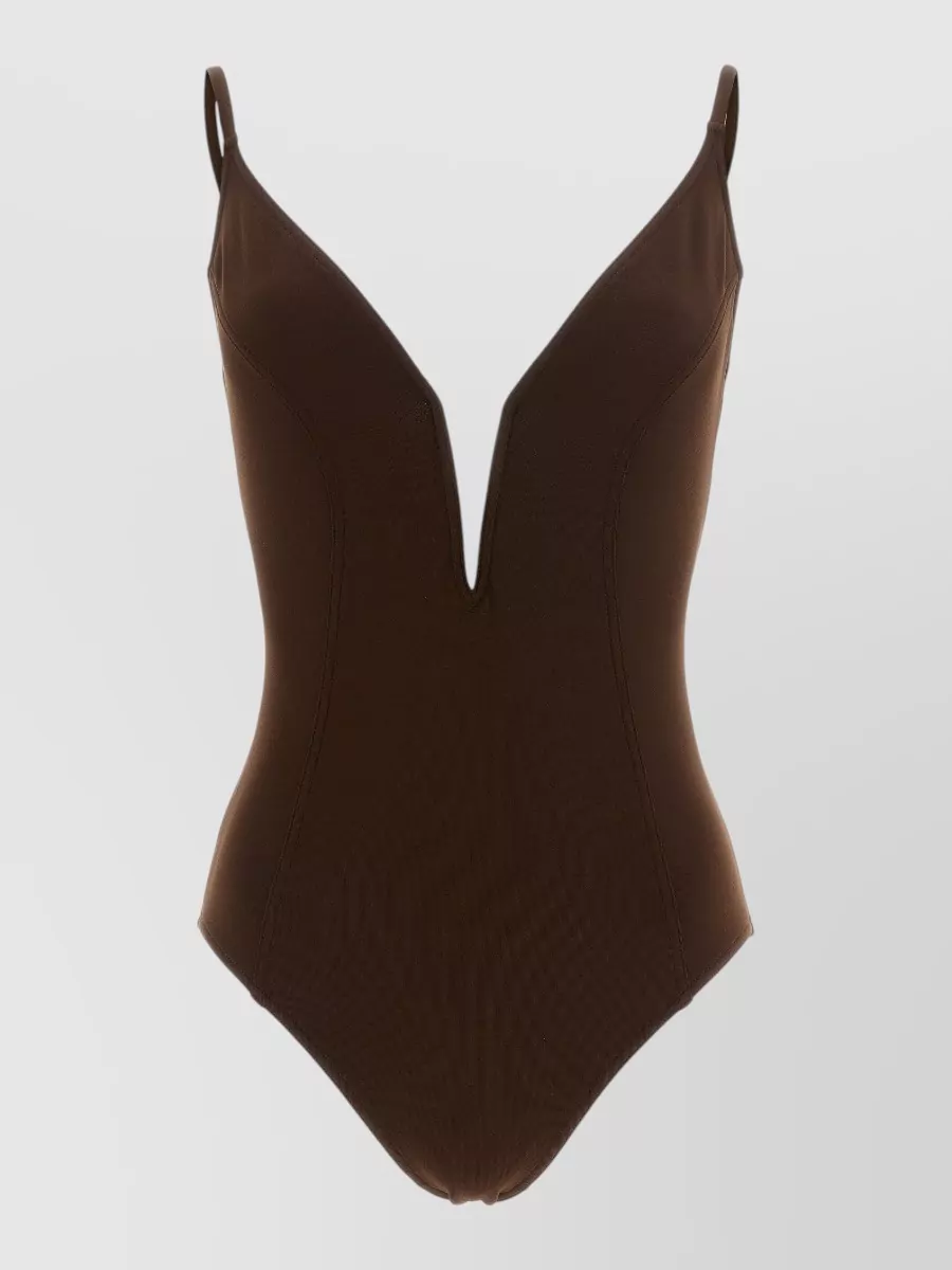 Eres v-neck one-piece swimsuit