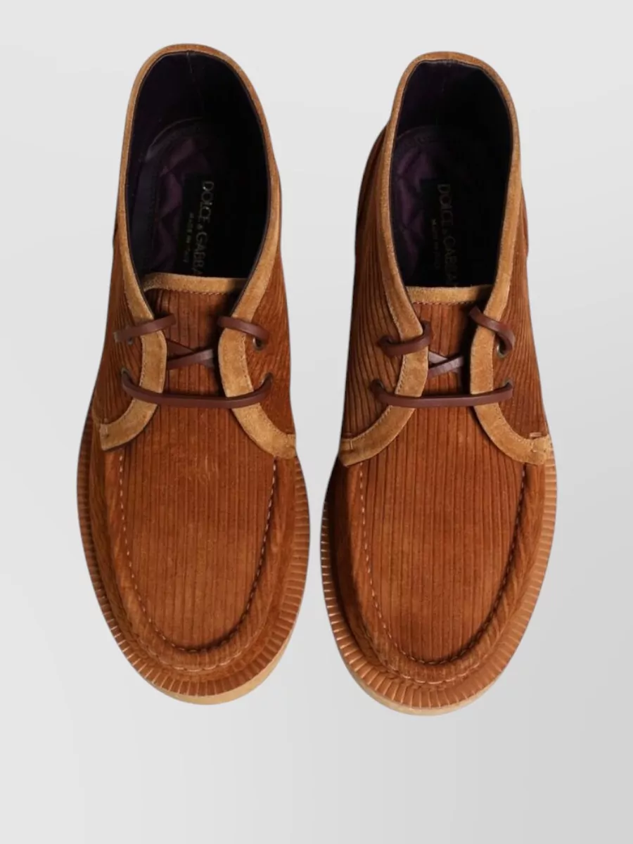 Dolce&Gabbana Suede Nubuck Leather Desert Ankle Boots