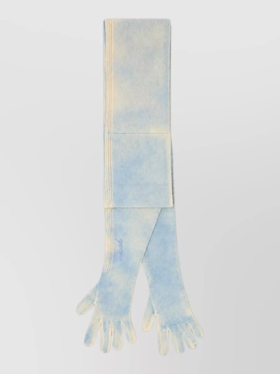 Diesel wool hybrid scarf gloves