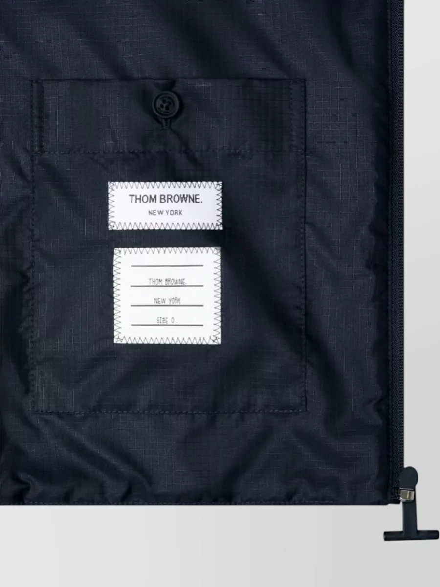 Thom Browne Down Quilted Hooded Puffer Jacket