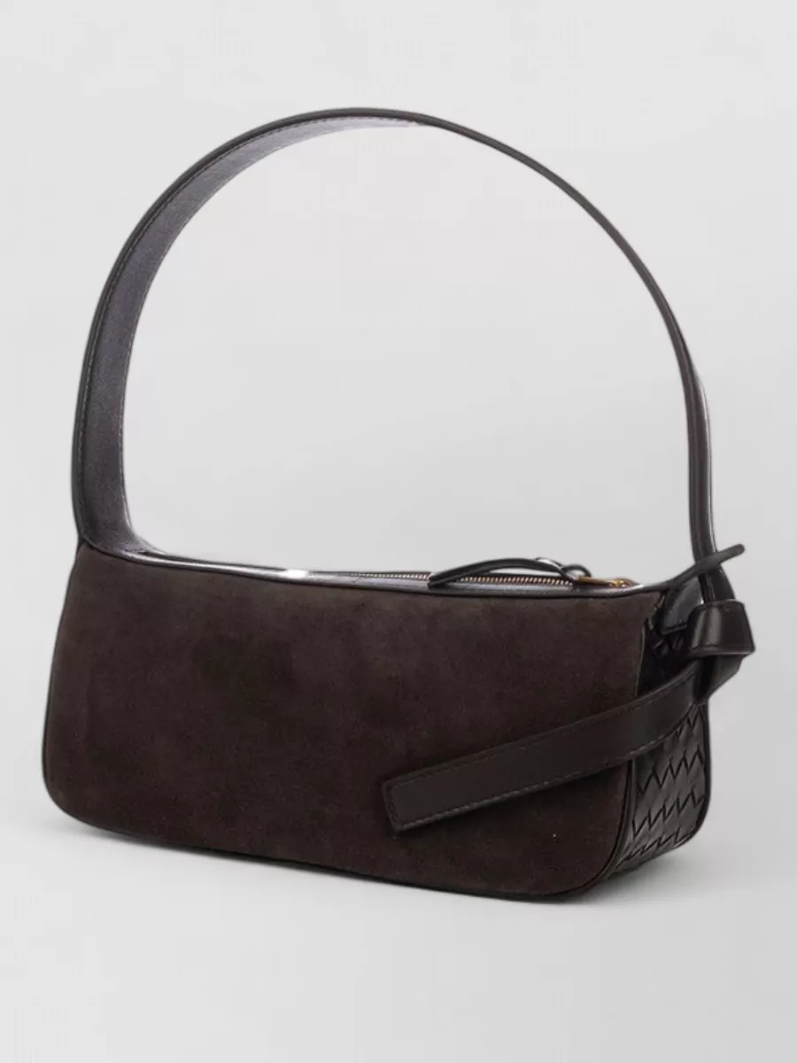 Bottega Veneta Knot Lock Calf Leather Shoulder Bag