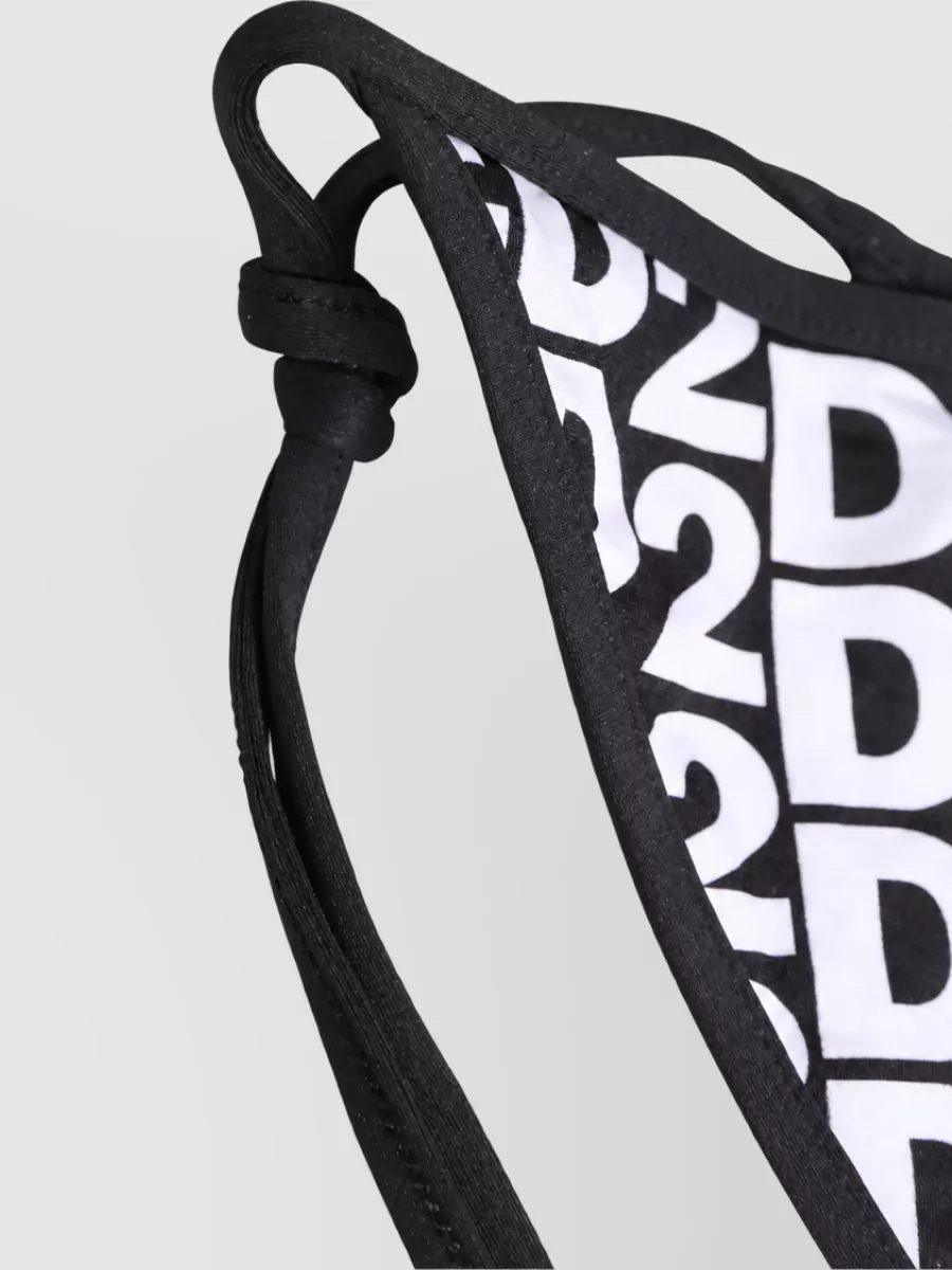 Dsquared2 Logo Print Bikini Bottom