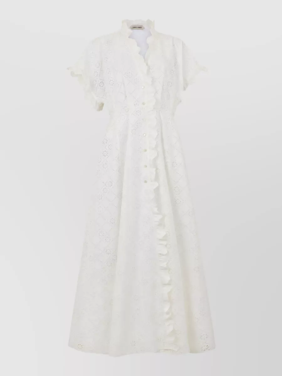 Alberta Ferretti Lace beach cover-up dress