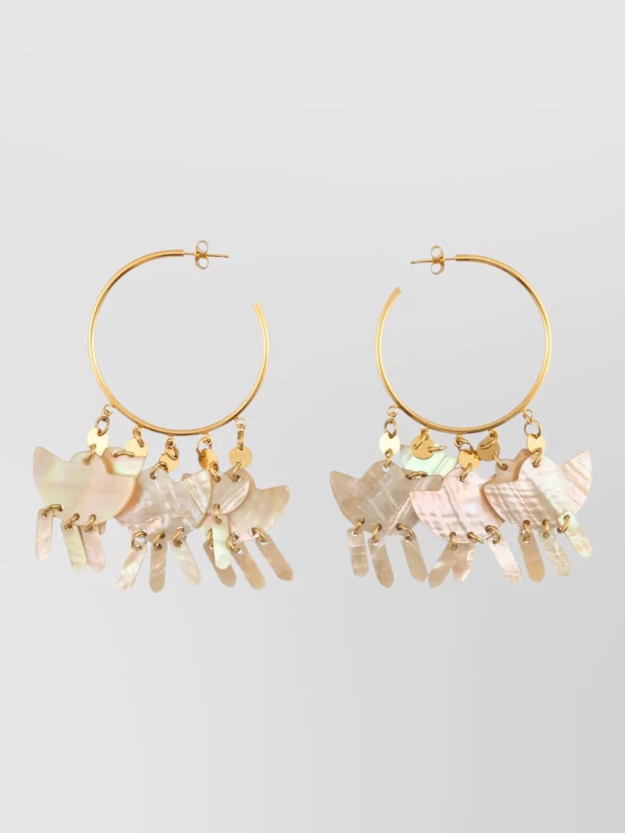 Isabel Marant shell hoop earrings