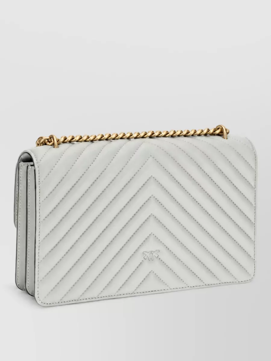 Pinko Love Bag One Leather Clutch Bag