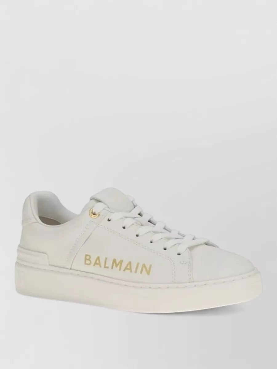 Balmain leather low top sneakers