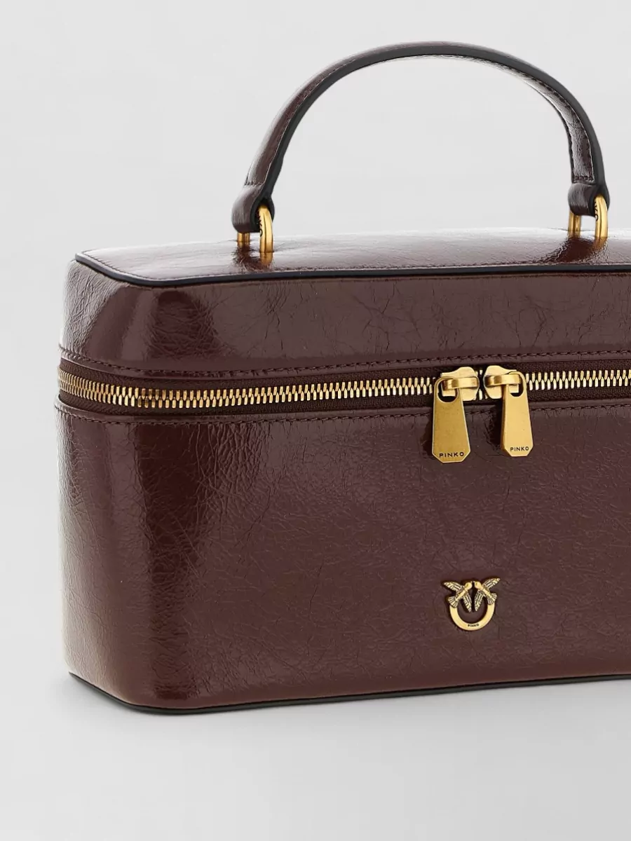 Pinko Love Bag Classic Leather Vanity Case