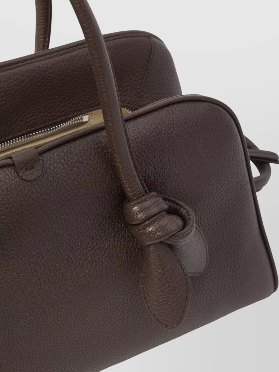 Jacquemus Turismo Medium Leather Shoulder Bowling Bag