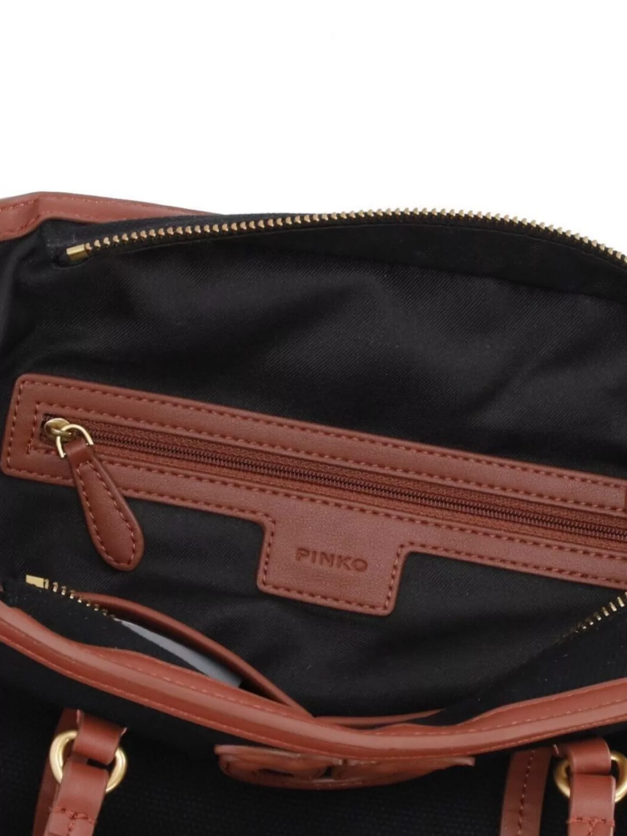Pinko Cotton Handbag With Adjustable Strap And Dual Handles