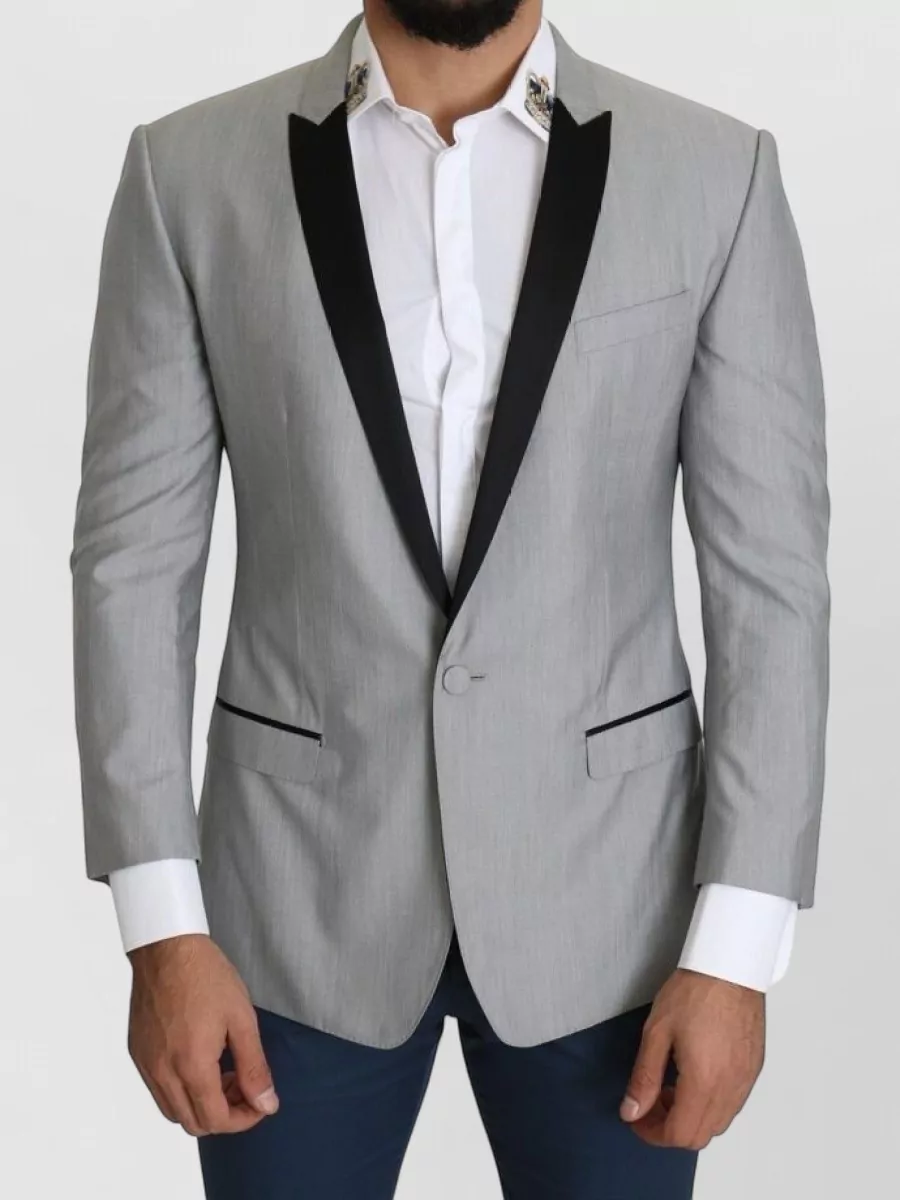 Dolce&Gabbana virgin wool silk single-breasted blazer