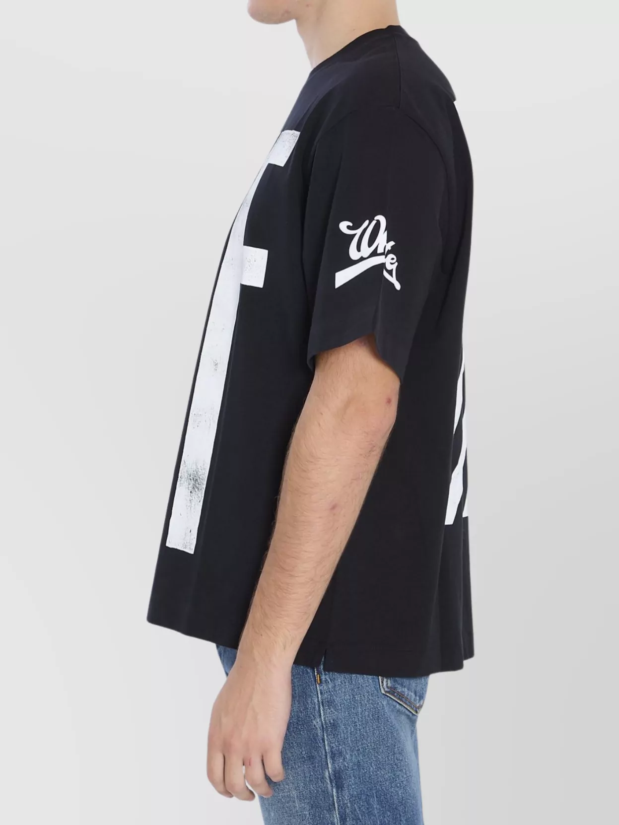 Off-White Graphic Print Skateboard T-Shirt