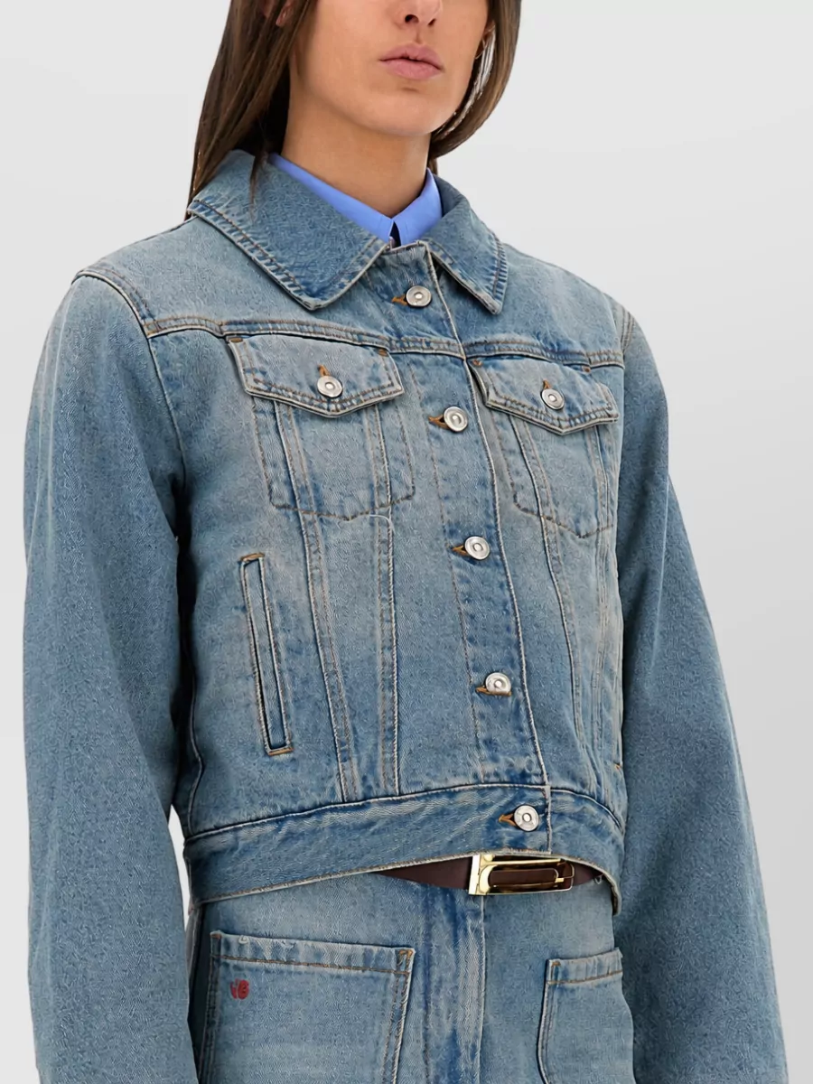 Victoria Beckham Padded Denim Jacket