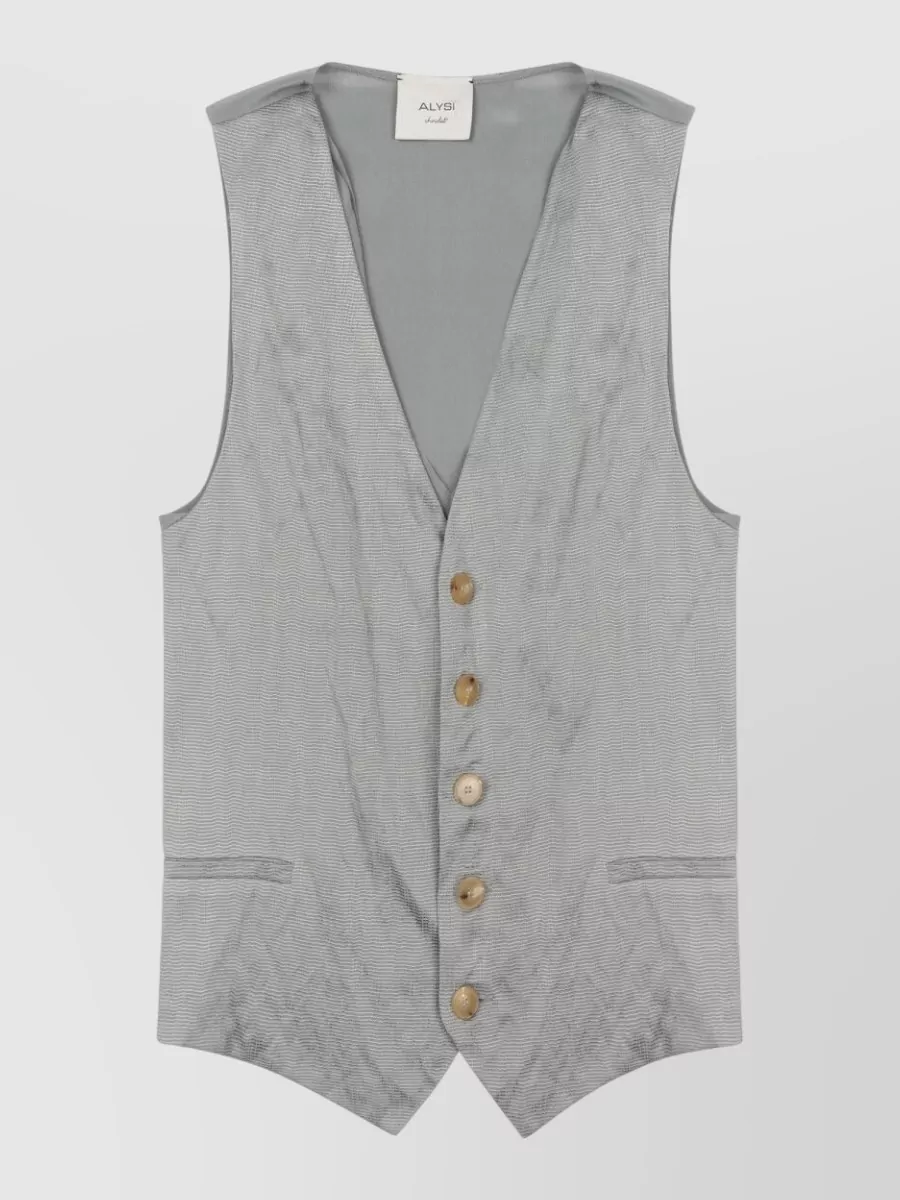 Alysi silk suit gilet