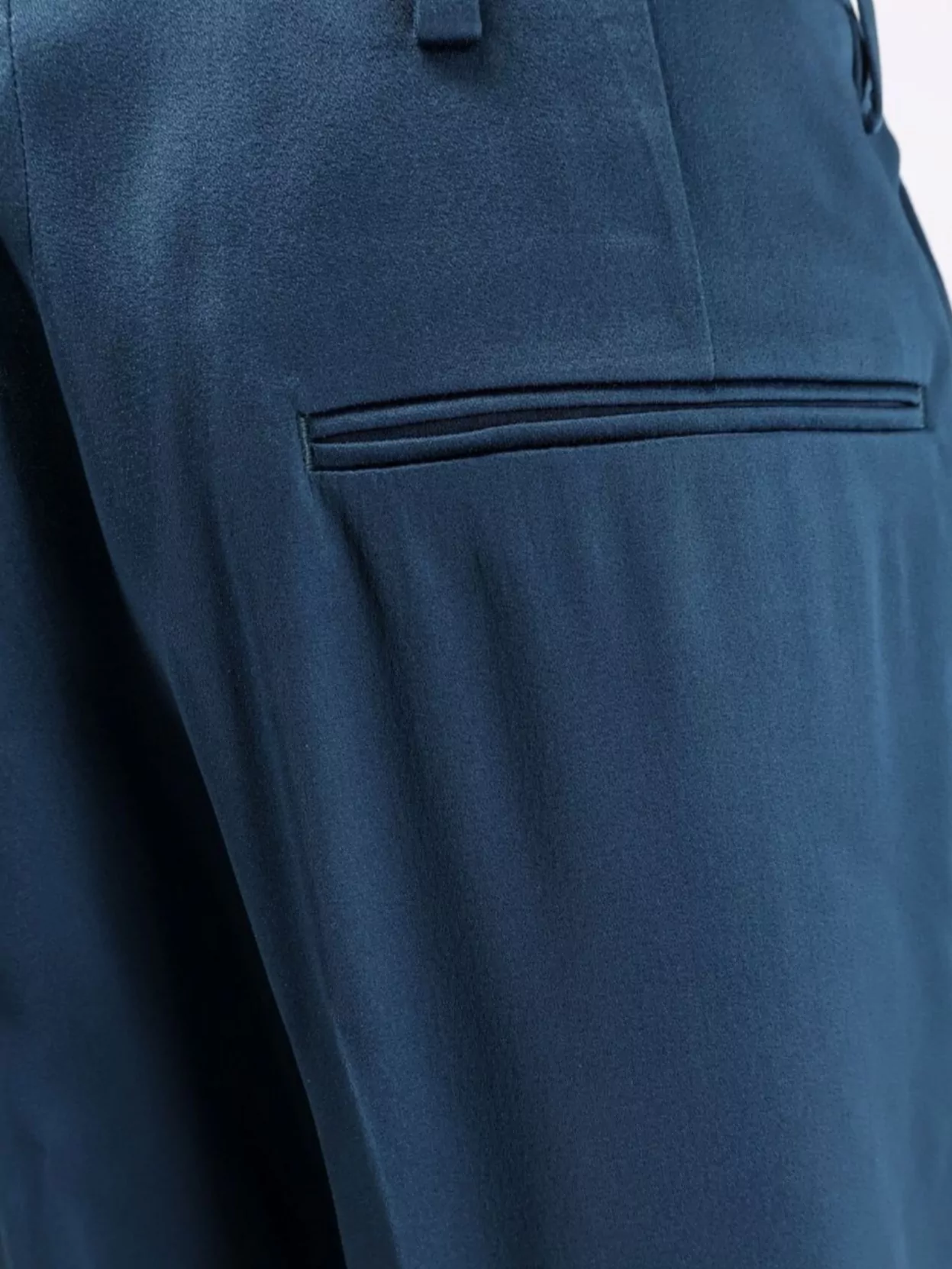 Dries Van Noten Satin Wide Leg Trousers Featuring Pockets